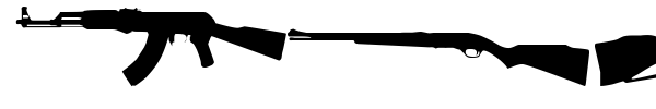 Rifle Bats TFB font preview
